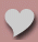 Two side-by-side heart-shaped icons on a pink background, each with white fill and dark brown shadowing.