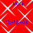 Red background with white diamond lattice pattern, blue text 'kyle' at top and '12-16-08' at bottom in four repeated quadrants.