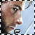six shows a person's face in profile with subtle expression changes and small text symbols at the bottom, set against a light blue background