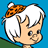 Pixelated cartoon icon of a character with white hair and an orange checkered hat against a blue background, featuring visible dithering and anti-aliasing on edges.