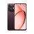 A static image of a smartphone with a dark left side and a light pink right side featuring a curved brown line.