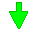 Four green pixelated downward-pointing arrows arranged in a on gray background, each with distinct border and shading variations