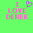 Green background with pink text reading "I LOVE DEREK" and a purple pixelated heart symbol above the word LOVE on the left side.
