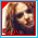 Pixelated image of a person with long hair in red-bordered frame, showing slight expression changes across frames.