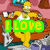 Animated pixel art of a yellow cartoon character in a white tank top, standing on a brown couch with a pink background, displaying sequential text overlays.