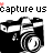Animated contact sheet of a black-and-white camera icon with pink heart accents, displaying 25 sampled frames arranged in a 5x5 grid on a gray background.
