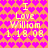 Pixelated icon with repeating pink heart pattern on orange background, displaying yellow text "I Love William 1.18.08" in two mirrored sections.