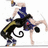 Pixelated character in blue and black attire performing a handstand with a tail-like appendage, red text reading "Wrestling is Just an Excuse to touch other guys" on black background.