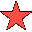 red star-shaped icons in various shades and orientations, some with vertical bar elements, displayed on a gray background