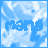 Two side-by-side pixelated images of the word 'Mona' against a blue sky background with white clouds, one in blue text and the other in white text.