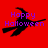 Red background with purple 'Happy Halloween' text and black witch silhouette in flight pose, showing animation frames.