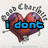 Pixelated heart-shaped icon with 'Good Charms' text above, displaying sequential blue text: 'i dont', then 'wanna', then 'be in love'.