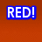 Six distinct display text and imagery: red, blue, green, yellow backgrounds with bold words like RED!, AND!, Yellow, Green; a cartoon character with (CHARLIE) BROWN! text; (EXT!) in cyan; WAHOO CAST & IN JOSEPH! on a circular badge