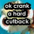 six showing a cartoon character's face with changing text overlays on a blue background