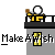 Animated contact sheet showing 10 sequential frames of a yellow stick figure character performing actions on and around gray buildings with yellow windows, accompanied by "Make A Wish" text.