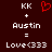 Dark red background with white text and a red heart symbol in the center.