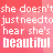 A 48x48 pixel animated contact sheet showing a sequence of text-based frames with pink and white color scheme, displaying repeated phrases about a woman needing to hear she's beautiful from a man.