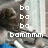 A cat with brown and white fur lies on a blue surface, displaying text overlays that change across frames.
