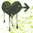 A pixelated heart-shaped icon with dark green and black tones, featuring dripping effects on the left side and an anchor symbol attached to its right edge against a light yellow-green background.