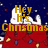 Pixelated holiday-themed icon with two red beds under a starry night sky, each displaying text above the bed.