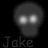 Two grayscale skull icons displayed side-by-side in a contact sheet, each with the name "Jake" below it and distinct eye lighting variations between frames.