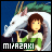 Pixelated image of a girl with brown hair in a green and white outfit holding a white dragon with green accents against a blue background.