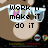 Pixelated cartoon character with brown hair and glasses displays four text variations: 'WORK to make it do it', 'Make us Harder Better', 'Faster Stronger', and a blank