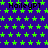 Static image with repeating green star pattern on dark blue background, text "HaileyP1" in black pixelated font at top-left and center positions.