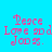 Pixelated text 'Peace Love and Jobs.' in pink on cyan background with green rectangular overlays shifting position across frames.