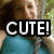 A person in a teal sleeveless top appears across four with text overlays reading CUTE!, AWESOME!, CARLEE! and an empty space