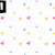 A static image with a white background covered in small colorful pixelated shapes, featuring the text 'LOVE' and partial 'you' in bold black-and-white lettering.