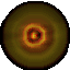 Animated sequence showing a circular yellow-orange gradient icon transforming into a stylized yellow 'N' with red outline, then back to the circular form.