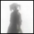 Pixelated grayscale figure with indistinct features against white background, next to black with pixelated text "AnimeIM" and "com"
