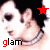 four pixelated images showing a person with dark hair and silver choker necklace, each displaying different star symbols above the head