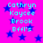Cyan text on bright pink background with blue stars, displaying four identical of 'Cathryn Kaycee Brook Bffl's' in pixelated font