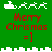 Green background with pixelated Santa sleigh and reindeer animations above red 'Merry Christmas =]' text.