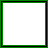A 5x5 contact sheet of pixelated animated frames showing evolving text in green and black on white backgrounds with a green border, forming phrases like "I'M IN MY OWN LITTLE WORLD" and "THEY KNOW ME HERE".