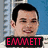 Four celebrity headshots arranged in a with red text labels on black bars below each image