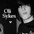 Black-and-white pixelated image of a person wearing dark clothing with text 'Oli Sykes' and a heart symbol below, showing two sequential poses.