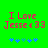 Green background with pink text reading "I Love Jesse 433" and blue star symbols below, showing animation changes in star positions.