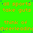 A bright green background displays repeated orange text reading 'all sports take guts' and 'think of cheerleading' with blue pixel dots scattered across the image.
