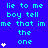 Blue background with cyan text repeating 'lie to me boy tell me that im the one' and white star symbols in a pattern
