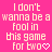 A static image with a bright pink background displays repeated text in light yellow pixelated font, each line ending with two heart symbols.