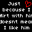 Black background with white pixelated text and a red heart symbol, displaying repeated phrases about liking someone.
