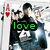 Two side-by-side pixelated images of a person in dark clothing with two smaller figures behind, each displaying different text overlays.
