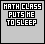 Four- displays text 'MATH CLASS PUTS HE TO SLEEP' with increasing white Z symbols on gray background