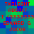 Static pixel art image with red text on a blue-green checkered background, displaying repeated phrases and numbers.