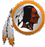 A circular orange-bordered icon with a pixelated Native American profile wearing a feathered headdress, set against a light gray background.