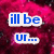 A four- of text on a pink and purple gradient background with pixelated edges