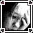 25 monochrome images showing a person's face with red text reading "I want to be loved." changing across frames